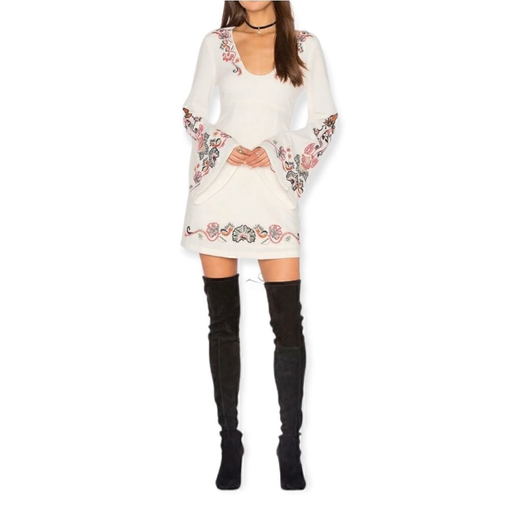 Free people holiday folk mini dress